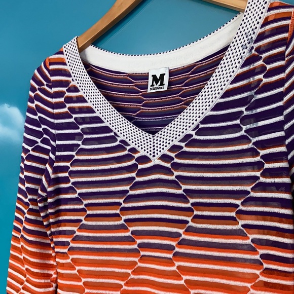M by Missoni Knit Purple and Orange Dress - Picture 2 of 6